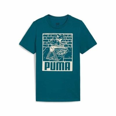 Camiseta de Manga Corta Infantil Puma Ess+ Mid 90S Graphic Azul - Imagen 1 de 4