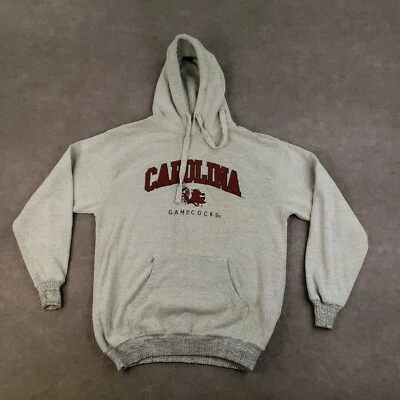 South Carolina Gamecocks Hoodie Mens Medium Gray Pullover NCAA Embroidered Z - Image 1 of 4