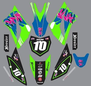 Graphic Kit 2010-2024 Kawasaki KLX110 Old Decals graphic sticker - Picture 1 of 1