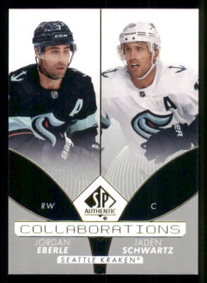 2022-23 SP Authentic Collaborations #C25 Jordan Eberle/Jaden Schwartz - Image 1 of 2