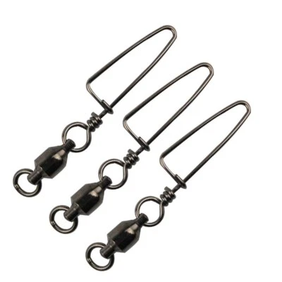 10-Pack High-Strength Fishing Ball Bearing Swivels Saltwater Coastlock Snap - Image 1 of 4