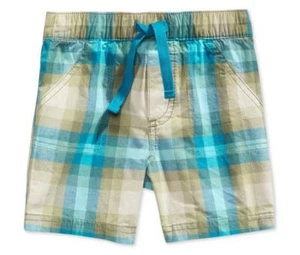 First Impressions Baby Boys Plaid Pull On Shorts Green Fennel Size 18 Months NWT - Picture 1 of 2