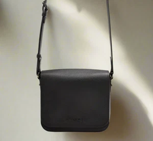 Coach Gotham Messenger Bag 27 Black Pebbled Leather Shoulder Bag C0241 Unisex - Picture 1 of 14