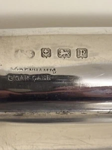 Antique Silver Triple CHEROOT / CIGAR case Gilded Interior ALBERT SYDENHAM 1914 - Picture 1 of 14