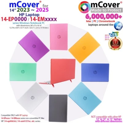 NUEVO Estuche mCover® para Portátil 2023 2024 14" HP 14-EP0000 14-EMxxxx Series Notebook Foto 1 de 4