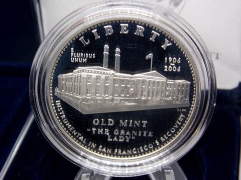 2006 "S" Old San Francisco Mint PROOF Silver Dollar $1 Box & COA ECC&C, Inc Cover