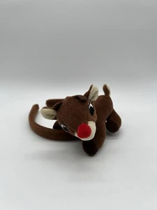 Dan Dee Rudolph Plüsch Rentier mit roter Nase Stirnband - Bild 1 von 8