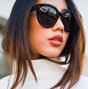 HEISS übergroße Vintage LUX große große runde Katzenauge beliebte Sonnenbrille 9552 XL - Bild 1 von 9