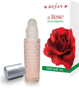 REFAN Bulgarian ROSE OIL Perfume 10ml Roll-on glass vial - enchanting fragrance! - Picture 1 of 6