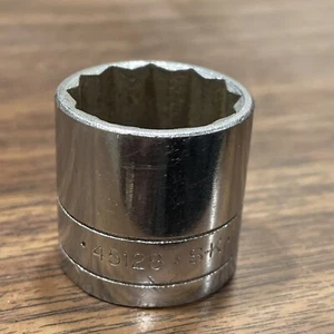 S-K 7/8"" SAE Zócalo Poco Profundo 3/8 Unidad 12 Puntos Cromo 45128 Hecho en EE. UU. - Imagen 1 de 4