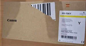 Genuine Canon 700ml Yellow Ink Tank PFI-706Y IPF8300/IPF9400 New Neuf 01/2024 - Photo 1/6