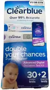 Clearblue Double Your Chances Advanced Digital Ovulation Kit 30+2 Exp:12/2026+ - Imagen 1 de 1
