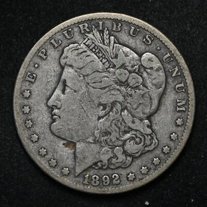 1892-CC Morgan Silver Dollar (cn15098) - Picture 1 of 2