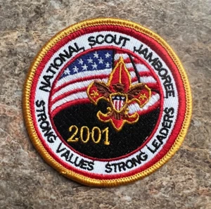 Parche National Jamboree 2001 Yellow Border Boy Scouts - Imagen 1 de 1