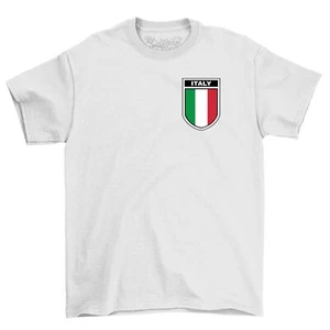 Italy Football Badge T-Shirt, Men's Women's & Kids Euro 2024 England Foot Ball - Picture 1 of 13