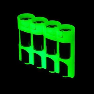 STORACELL GLOW IN THE DARK SLIM LINE PORTA BATTERIA AA CONFEZIONE DA 4 (MOONSHINE) - Foto 1 di 2