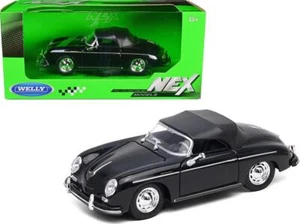 Porsche 356A Speedster Soft Top Black NEX Models Series 1/24 Diecast Model Car - Picture 1 of 2