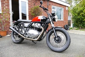 Black Reverse Cone Silencer -  Royal Enfield - CLEARANCE 50% OFF - Picture 1 of 5