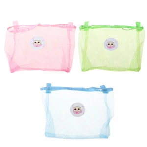 Baby Kids Bath Time Tidy Storage Toy Suction Cup Bag Mesh Bathroom Organiser Net - Picture 1 of 12