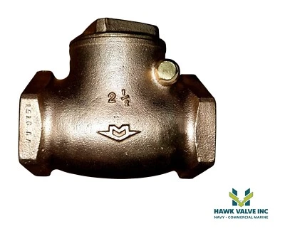 2-1/2'' BRONZE 125 T-PATTERN SWING CHECK VALVE MILWAUKEE FIG.509 - Image 1 of 4