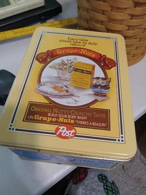 Post Grape Nut Flakes Tin Box - Image 1 of 4