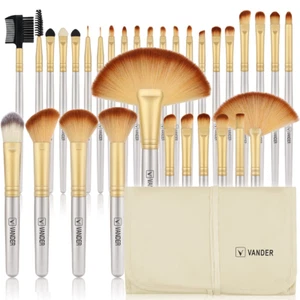 32pcs Makeup Brush Set Professional Eyeshadow Foundation Cosmetic Brushes Tools - Picture 1 of 8