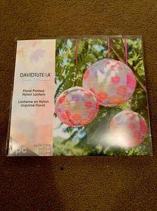 Neu David Tutera Garten Romantik Blumenmuster Nylon Laterne 3 Stück Paket Party - Bild 1 von 7