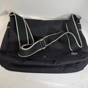 Lacoste Black Casual Laptop Nylon Messenger Bag, 01T-91502 - Picture 1 of 16