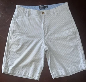 Chaps Stretch White And Blue Striped Shorts Men’s Size 30 - Picture 1 of 9