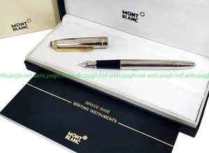 Restaurado # Meisterstuck Solitario Plata de Ley 925 Fuente | Pluma de Tinta - Imagen 1 de 3