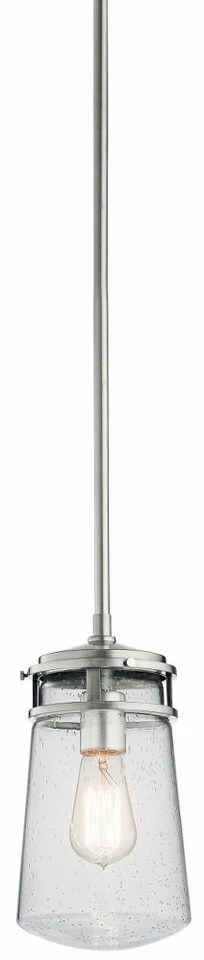 Kichler Lighting 49447BA Lyndon Outdoor Pendant or Chandeller Brushed Aluminum