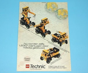 LEGO MAGAZINE ADVERT TECHNIC 1980s DONALD DUCK HOLLAND - Bild 1 von 1