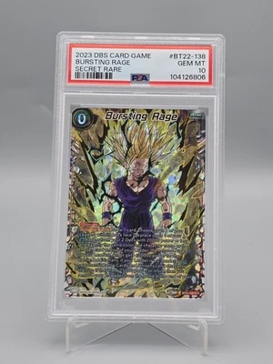 2023 DRAGON BALL SUPER SERIES 22 CRITICAL BLOW #BT22-138 BURSTING RAGE PSA 10 - Image 1 of 2