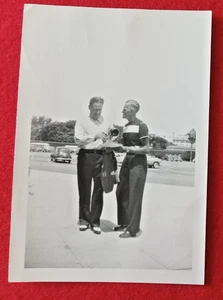 3 1/2 x 5 B&W FAN PHOTO of  KI KI CUYLER Red Sox Spring Training  Winter 1949 - Picture 1 of 3