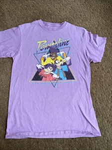 Disney Powerline Shirt Medium lila A Goofy Film Grafik T-Shirt Max Damen - Bild 1 von 6