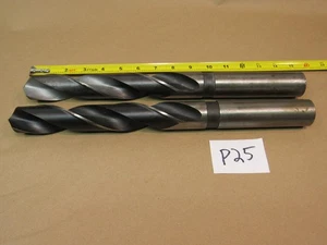 2 pcs 1-3/8" HSS drills straight shank - Picture 1 of 7