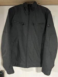 Michael Kors Mens Dark Gray Full-Zip Collared Commuter Coat Jacket L - Picture 1 of 3