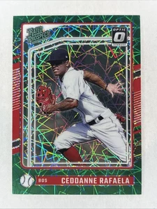 Ceddanne Rafaela 2024 Donruss #128 Optic Green Velocity Prizm /149 - Picture 1 of 3