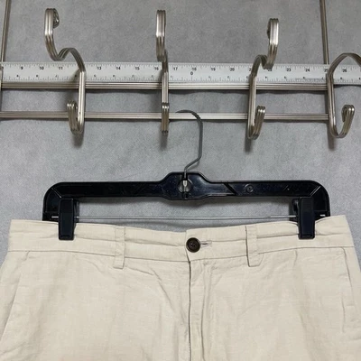 Banana Republic Shorts Men's 32 Beige Linen Cotton Aiden Casual Vacation Hybrid - Image 1 of 4