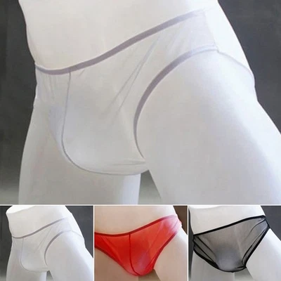 Herren Thongs Tanga G String Mini Slip Männer Transparent Unterwäsche Unterhosen - Bild 1 von 4
