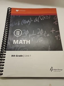 AOP 8th Grade MATH HOMESCHOOL CURRICULUM KIT Set, Free Shipping  - Picture 1 of 22