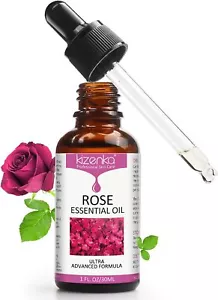 Rose Essential Oil 1 FL.OZ (30ml) Moisturizer Anti-Aging & Anti-Wrinkle Serum - Picture 1 of 6