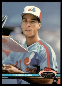 1991 Stadium Club #31b Moises Alou Montreal Expos - Foto 1 di 2