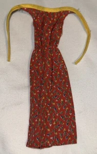 Barbie Vtg 1979 Best Buy Red Floral Halter Top Dress #2767 - Picture 1 of 2