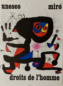 Miro Joan Affiche originale Lithographie art abstrait abstract surréalisme art - Picture 1 of 1
