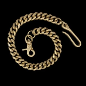 Mens Punk Copper Metal Wallet Chain Links Gothic Keychain Jeans Pants Chain Lady - Picture 1 of 12
