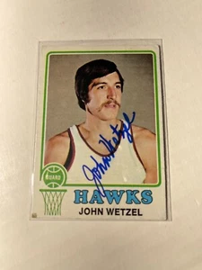 Atlanta Hawks JOHN WETZEL Signed Card - Picture 1 of 1