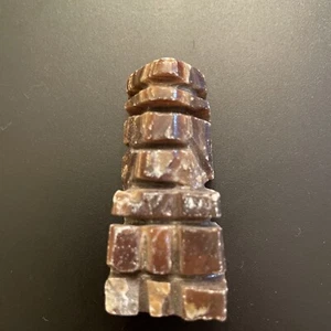 Chess Piece Brown Marble? Onyx Stone Aztec Replacement Bishop - Picture 1 of 10