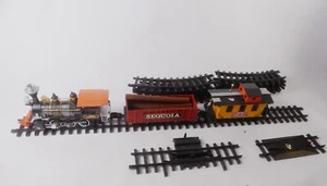 New Bright Western Zug Lokomotive Wagons Schienen Eisenbahn Spur G - Bild 1 von 13