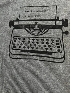American Apparel Children's Gray T Shirt Dear Pittsburgh, I Love You XS Typewrit - Picture 1 of 4